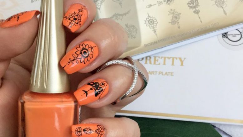 Flower Arrow Nail Art Image Plate Spring Garden L003 review