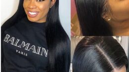 Lace front wig